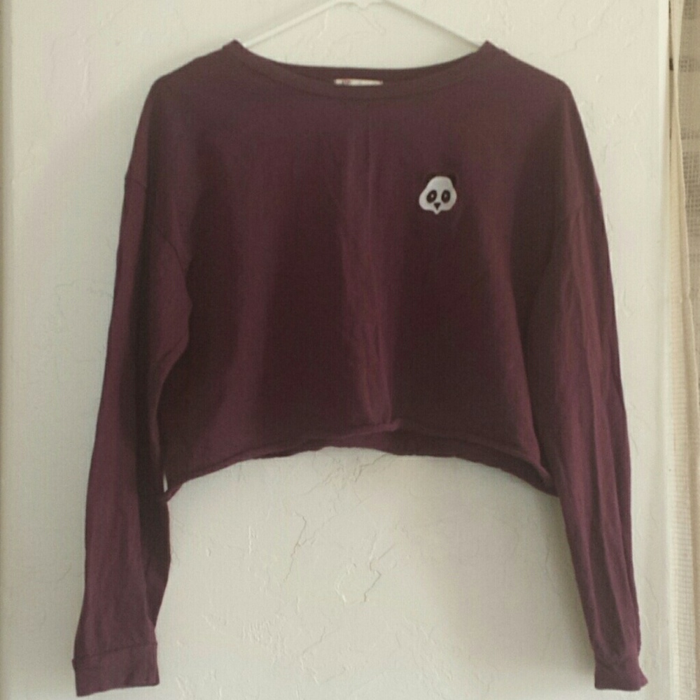 Women's panda crop top